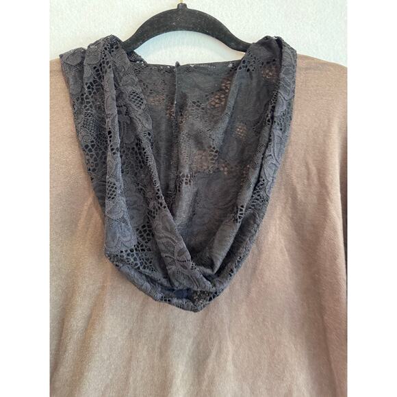 Furst of a Kind Tiger Graphic Tee Lace Inset Upcycled Animal Planet Shirt Sz M/L - Picture 5 of 9